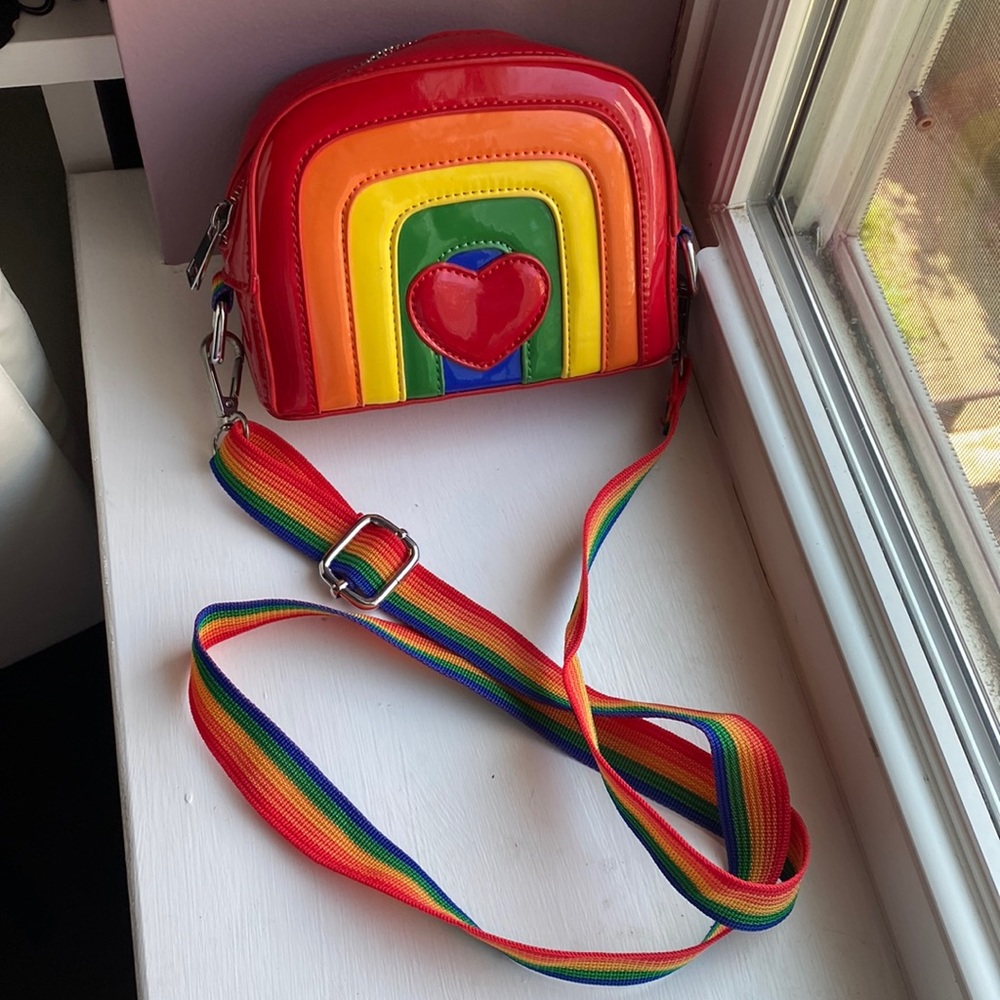 Current Mood Rainbow Mini Bag with Rainbow Strap